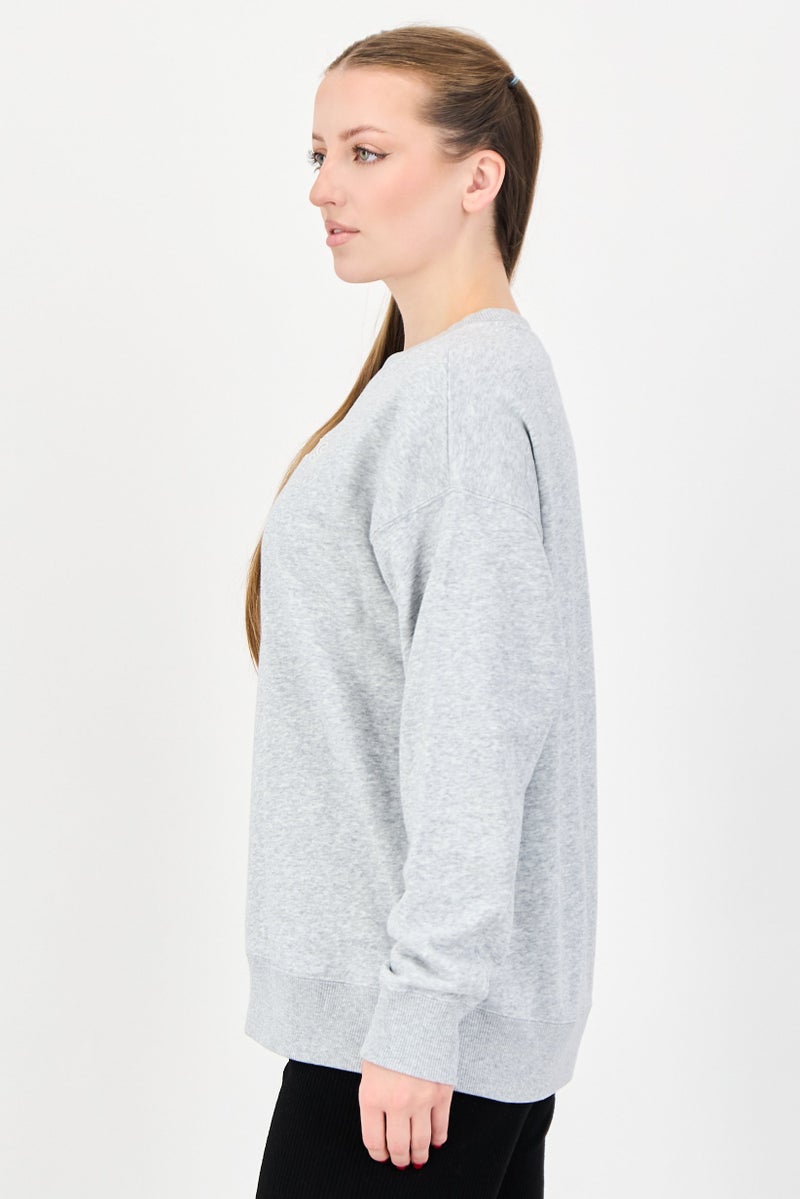 PUMA Women Sportswear Fit Long Sleeve Outdoor Sweatshirt, Grey - Image 2